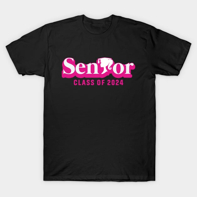 Class of 2024 Senior Funny Seniors 2024 Girls T-Shirt by Sunflower Baseball